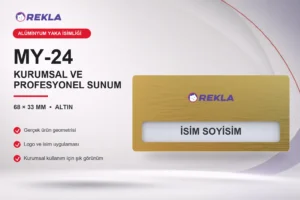 MY-24 Alüminyum Yaka İsimliği ürün görseli