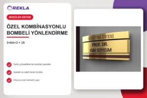 özel kombinasyonlu bombeli yönlendirme ürün görseli