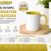 Süblimasyon Kupa Bardak Sarı ürün görseli