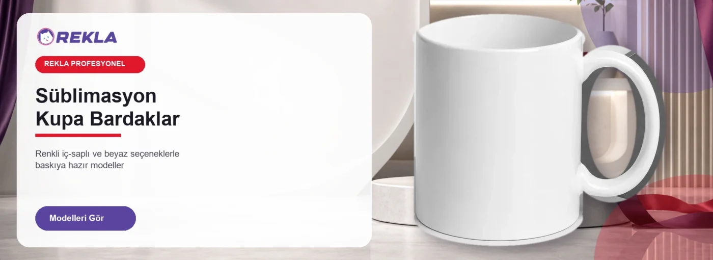 Süblimasyon kupa bardak kategorisi ana sayfa slider görseli (desktop)