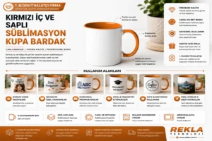 Süblimasyon Kupa Bardak Turuncu teknik özellikler ve kullanım alanları görseli