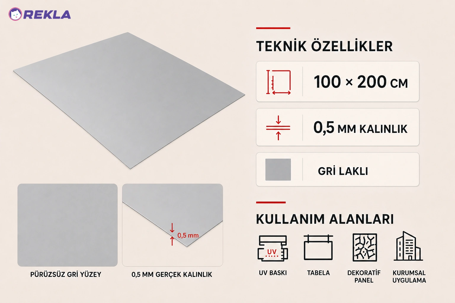 uv baskı alüminyum levha 0 teknik özellikleri