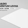 mat beyaz UV baskı alüminyum levha 0,5 mm 100×200 cm ürün görseli