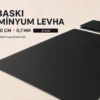 siyah UV baskı alüminyum levha 0,7 mm 100×200 cm ürün görseli